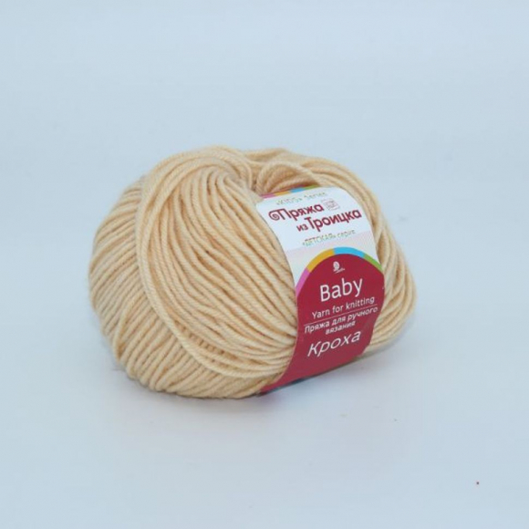 Пряжа для вязания ТРО Кроха (20% шерсть, 80% акрил) 10х50г/135м цв.1008/2 само