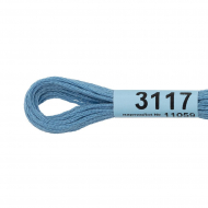 Нитки для вышивания Gamma мулине (3071-3172) 100% хлопок 24 x 8 м цв.3117 голубой