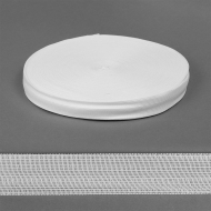 Тесьма вязаная окантовочная 24мм арт.001-24 плотность 2,6 г/м цв.белый уп.1000м Тесьма вязаная окантовочная 24мм арт.001-24 плотность 2,6 г/м цв.белый уп.1000м