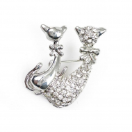 Брошь Tango арт.TBY-5500-4 цв.никель Брошь Tango арт.TBY-5500-4 цв.никель