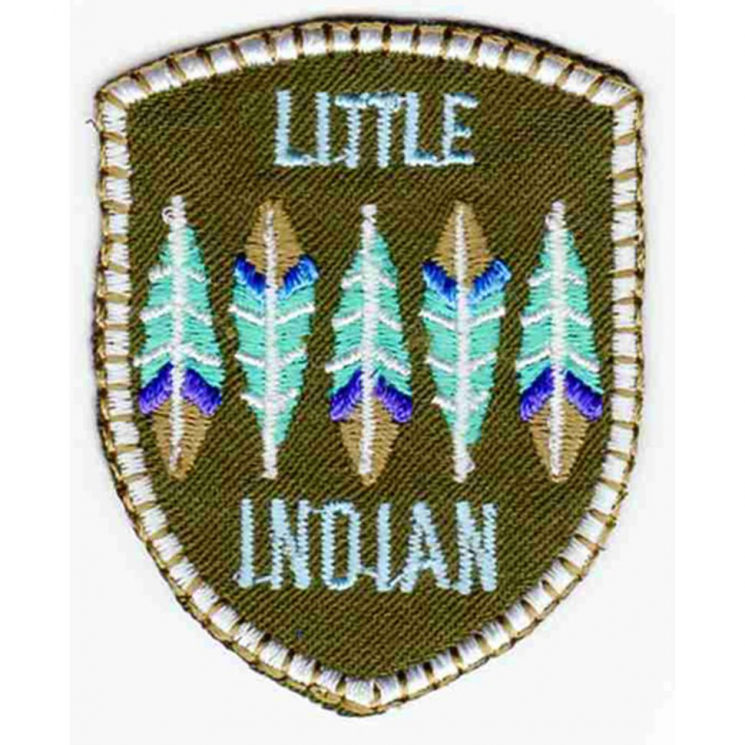 85877_Термоаппликация HKM "Little Indian Button dkl braun"