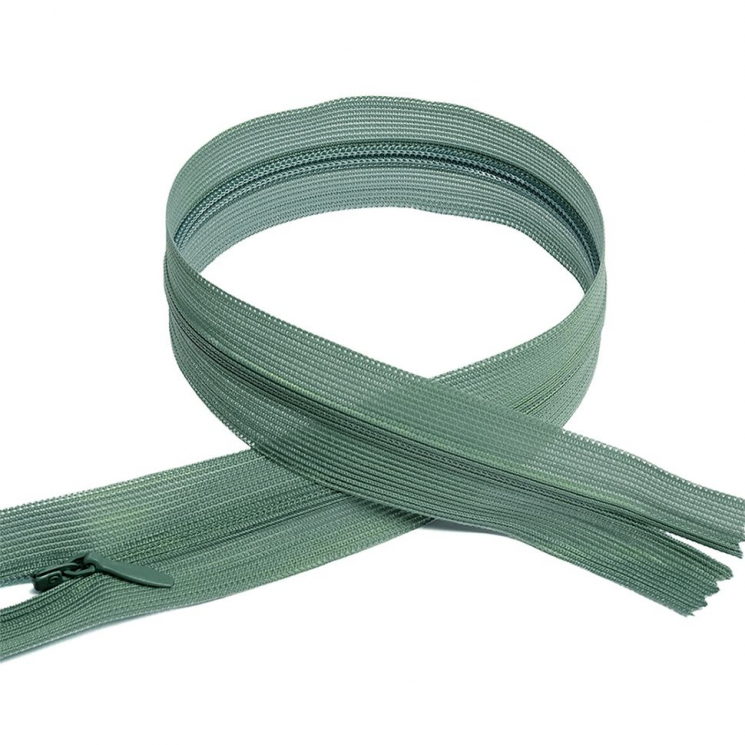 Молния MaxZipper пласт. потайная №3 20см н/р цв.F325 серо-зеленый уп.50шт