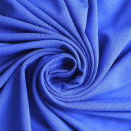 Ткань Трикотаж вискозный 270 г/м? 95% вискоза, 5% спандекс шир.150 см арт.Р.15171.08 цв.08 электрик рул.25м