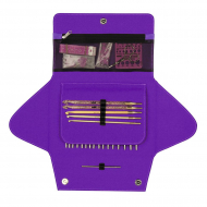 Набор круговых латунных спиц со сменными лесками addiClick by Woolly Hugs