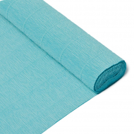 Бумага гофрированная Италия 50см х 2,5м 180г/м? цв.017/Е3 лазурная