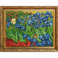 Рисунок на ткани (Бисер) КОНЁК арт. 1273 Ирисы (Ван Гог) 29х39 см