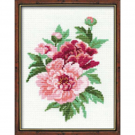 Набор для вышивания РИОЛИС арт.815 Пионы 20х26 см