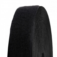 Лента липучка TBY пришивная кач.С шир.40мм цв.F322 (310) черный уп.25м (мягкая часть, петля)