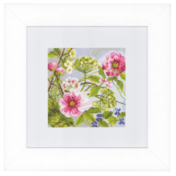 Набор для вышивания LANARTE арт.PN-0147479 Peonies 18,5х18,5 см