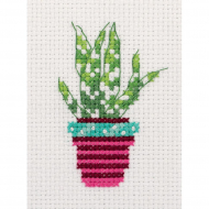 Набор для вышивания KLART арт. 12-029 Суккулент 7х9,5 см