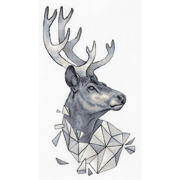 Набор для вышивания PANNA арт. J-7128 Геометрия. Олень 21,5х36,5 см
