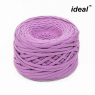 Пряжа Ideal трикотажная лицевая 100м, 350-380 г, ширина 7-9мм цв. маджента