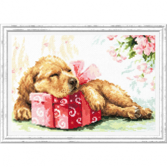 Набор для вышивания ЧУДЕСНАЯ ИГЛА арт.59-25 Ждем тебя дома! 26х18 см