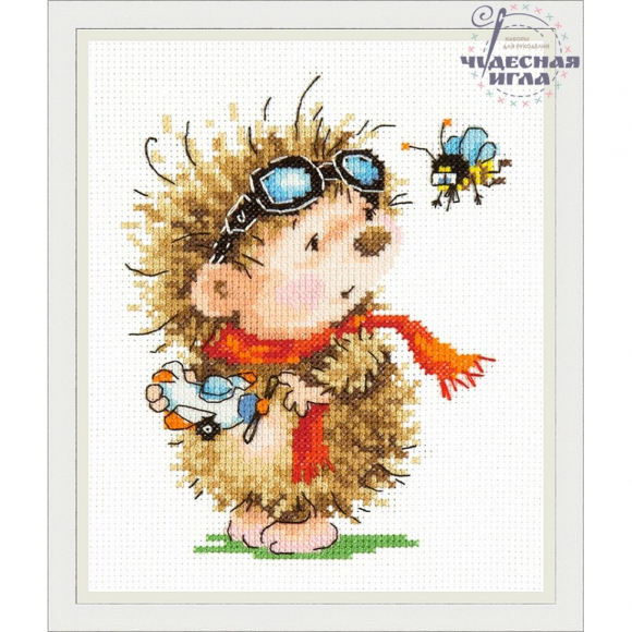 Набор для вышивания ЧУДЕСНАЯ ИГЛА арт.18-89 Буду летчиком! 12х15 см Набор для вышивания ЧУДЕСНАЯ ИГЛА арт.18-89 Буду летчиком! 12х15 см