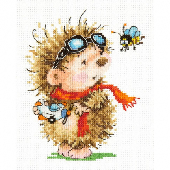 Набор для вышивания ЧУДЕСНАЯ ИГЛА арт.18-89 Буду летчиком! 12х15 см Набор для вышивания ЧУДЕСНАЯ ИГЛА арт.18-89 Буду летчиком! 12х15 см