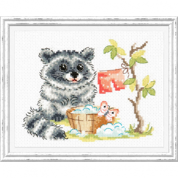 Набор для вышивания ЧУДЕСНАЯ ИГЛА арт.19-24 Рожденный полоскать 16х12 см