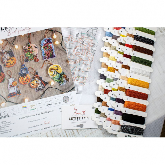 187467_Набор для вышивания "Набор игрушек для Хэллоуина, 8 штук"