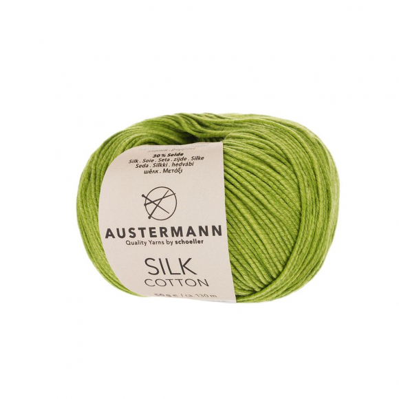 188126_Пряжа Silk Cotton, 70% хлопок, 30% шелк, 50 г, 130 м