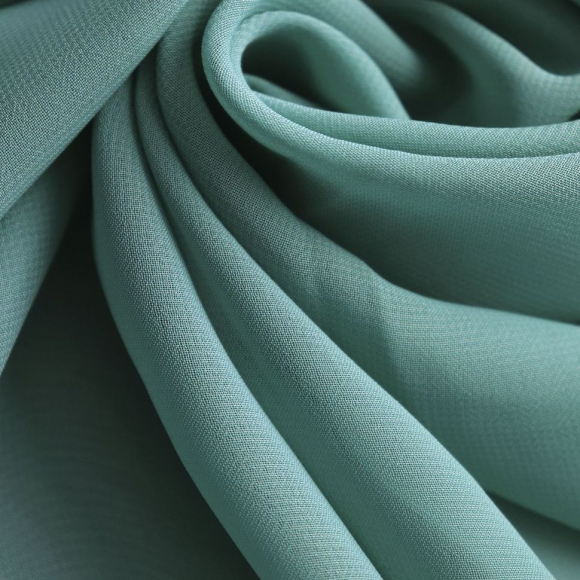 Ткань Шифон 80 г/м? 100% полиэстер шир.150 см арт.Р.14938.11 цв.11 бирюзовый уп.40м