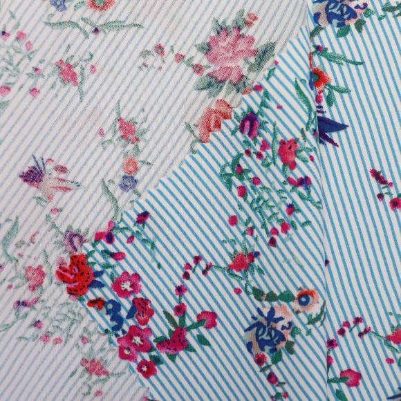 Ткань Штапель 105 г/м? 100% вискоза шир.150 см арт.Р.21083.02 цв.02 голубой уп.25м