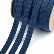 Шнур плоский х/б 15мм 6478 цв.030 т.синий уп.30м