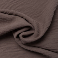 Ткань Лен Манго 110 г кв.м 100% полиэстер шир.148 см арт.Р.34101.14 цв.14 кофейный уп.30м