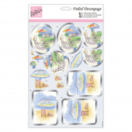 184070_Бумага фольгированная с высечкой для создания объемных композиций (Папертоль) "Солнечный день"