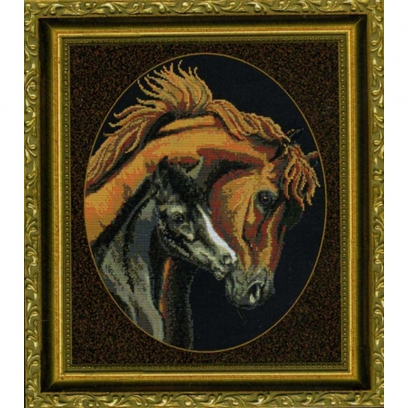 Набор для вышивания KUSTOM KRAFTS арт.DAW-007K Материнская любовь 33,3х39,4 см