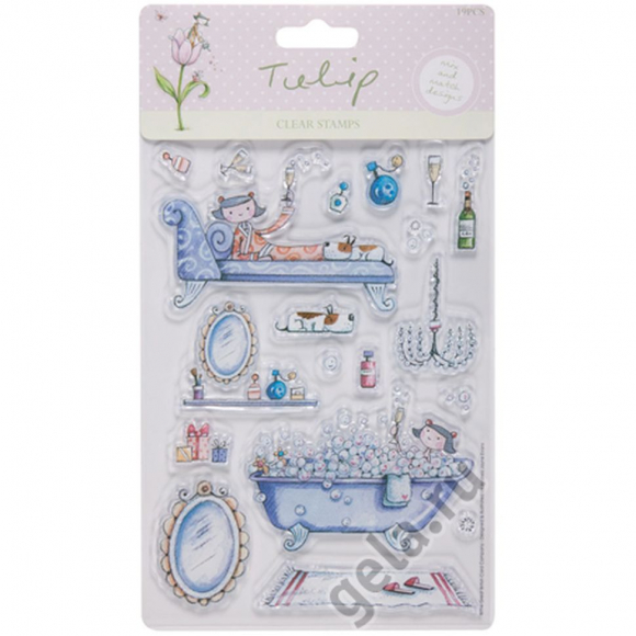 53550_Набор прозрачных штампов "Отдых", TULIP