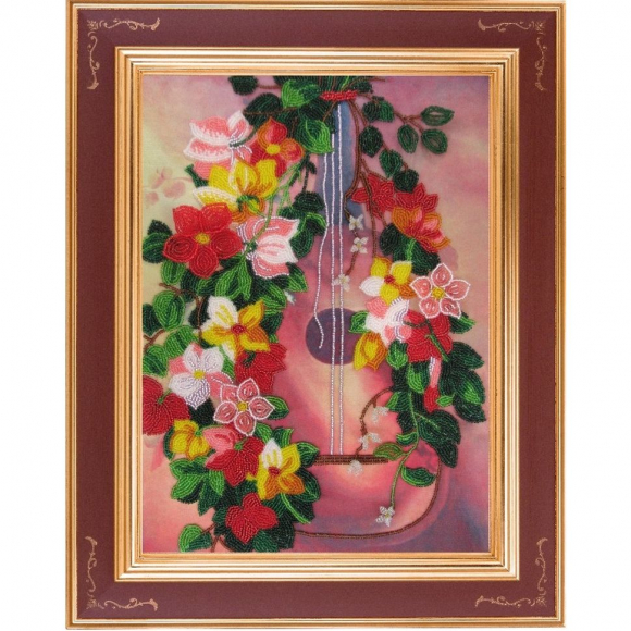 Рисунок на ткани BUTTERFLY арт. CA801 Гитара 35х25 см