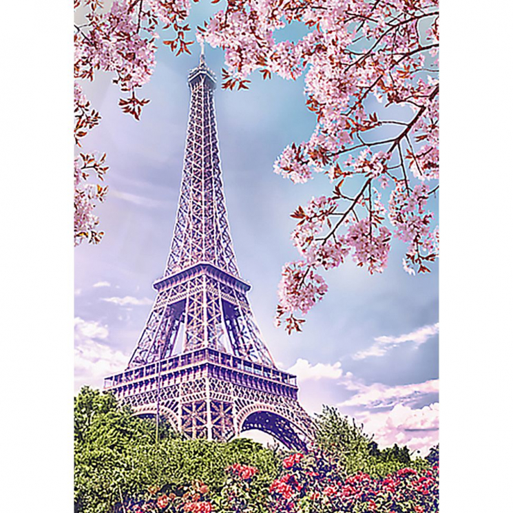 Алмазная мозаика на холсте ГРАННИ арт.Ag542 Весна в Париже 27х38см