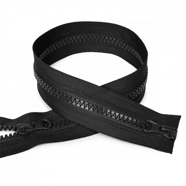 Молния MaxZipper трактор №5 2 замка усил.зв., 95см, цв.F322 черный уп.50шт