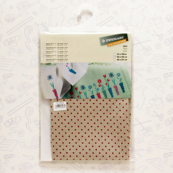 118430_Канва в упаковке Belfast Petit Point 32 ct, 48 x 53 см, цвет №5391