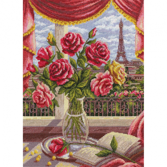 Набор для вышивания PANNA арт. N-1291 Окно в Париж 25х33 см