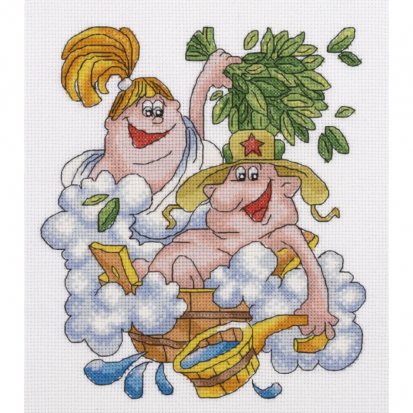 Набор для вышивания PANNA арт. VK-1627 Эх, попаримся! 21х23 см