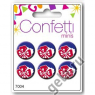 Пуговицы "Mini Confetti" Hibiscus Red