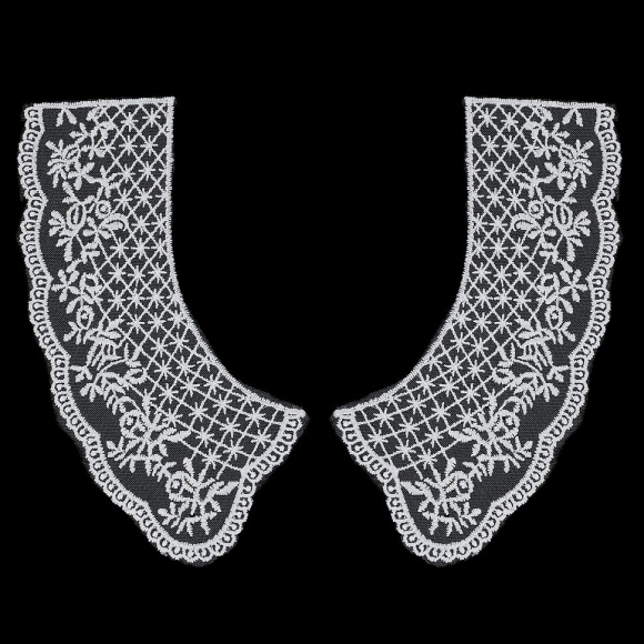 Воротники KRUZHEVO арт.TBY.HX-40 17х16см уп.25 пар цв.01 белый Воротники KRUZHEVO арт.TBY.HX-40 17х16см уп.25 пар цв.01 белый