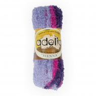 Пряжа ADELIA SIENNA (100% нейлон) 5х100г/20м СК цв.07 св.фиолетовый-малиновый-т.фиолетовый