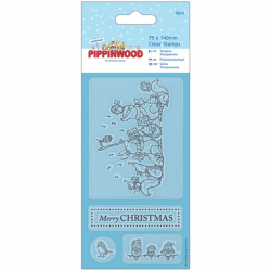 84337_Штамп прозрачный "Пение" Pippinwood Christmas