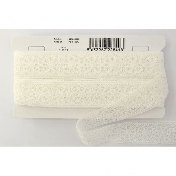 173843_Гипюр, 41 мм, цвет белый 173843_Гипюр, 41 мм, цвет белый