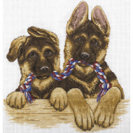 Набор для вышивания PANNA арт. J-1683 Двое из ларца 28х29 см Набор для вышивания PANNA арт. J-1683 Двое из ларца 28х29 см