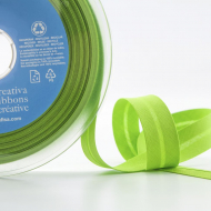 Косая бейка хлопок/полиэстер 20 мм, 25 м, цвет 118, лайм