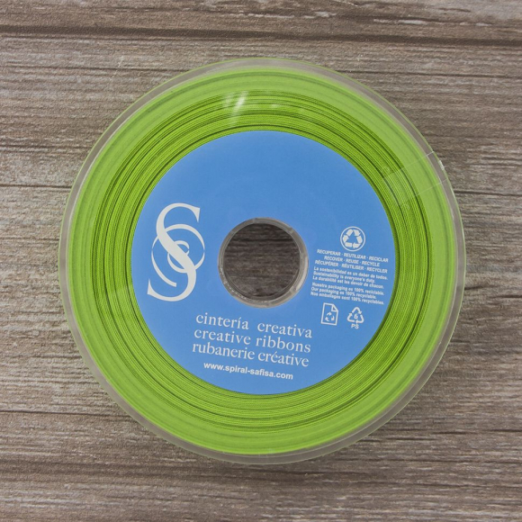 Косая бейка хлопок/полиэстер 20 мм, 25 м, цвет 118, лайм