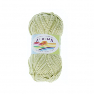 Пряжа ALPINA HOLLY MELANGE (100% мерсеризованный хлопок) 10х50г/200м цв.03 зеленый/св.зеленый