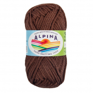 Пряжа ALPINA GARRY (100% мерсеризованный хлопок) 10х50г/50 м цв.12 агат (коричневый)