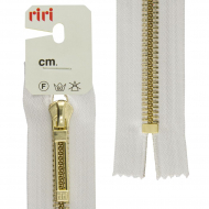 30237_Молния металл, Golg, слайдер STAB, неразъёмная, 6 мм, 16 см, цвет 2101, белый