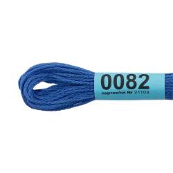 Нитки для вышивания Gamma мулине (0001-0206) 100% хлопок 24 x 8 м цв.0082 васильковый