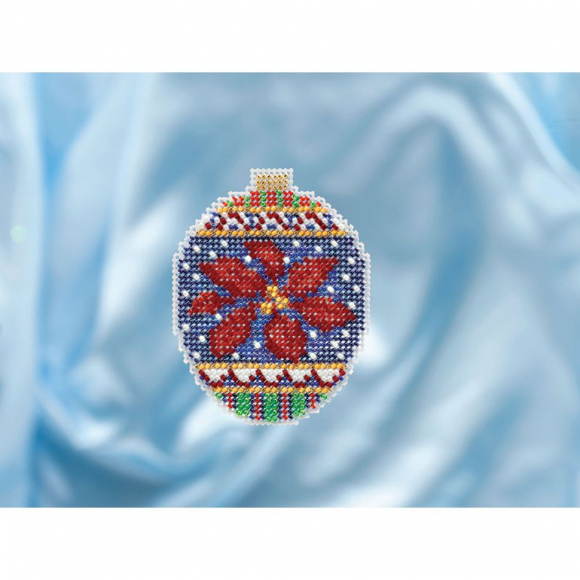 135374_Набор для вышивания бисером "Рождественский цветок"