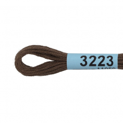Нитки для вышивания Gamma мулине (3173-6115) 100% хлопок 24 x 8 м цв.3223 коричневый