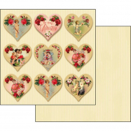 74653_Бумага двухсторонняя для скрапбукинга "Будь моим Валентином"